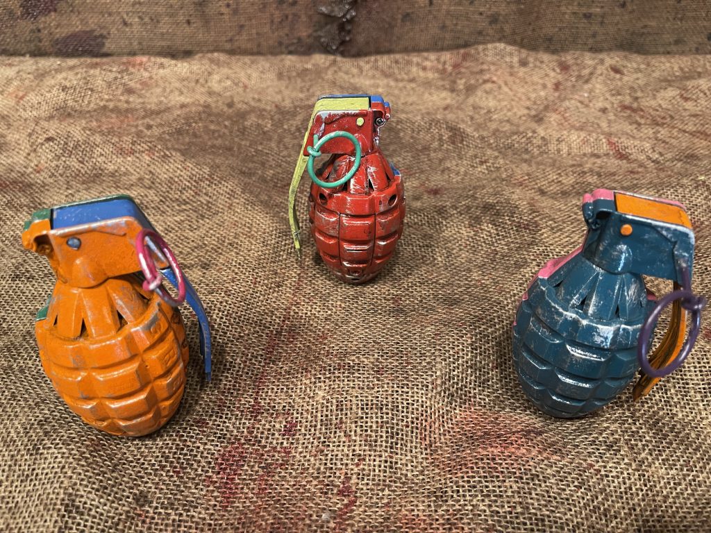 Grenade prop Custom Character Halloween Costumes ScreenReady HorrorWear