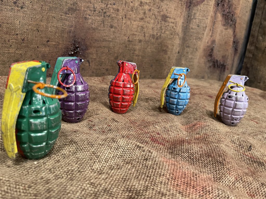 Grenade prop Custom Character Halloween Costumes ScreenReady HorrorWear