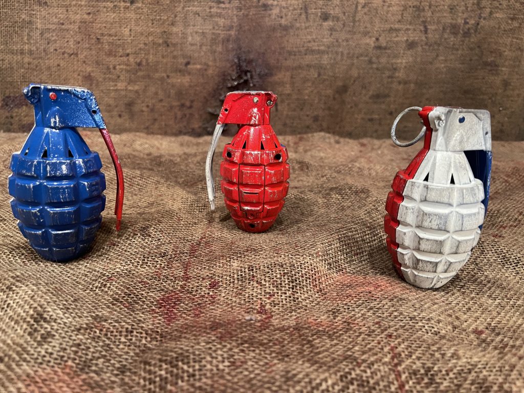 Grenade prop Custom Character Halloween Costumes ScreenReady HorrorWear